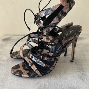 Sergio Rossi Fantasy elaphe bright skin scarpe donna sandal EU 38 / 7.5 US